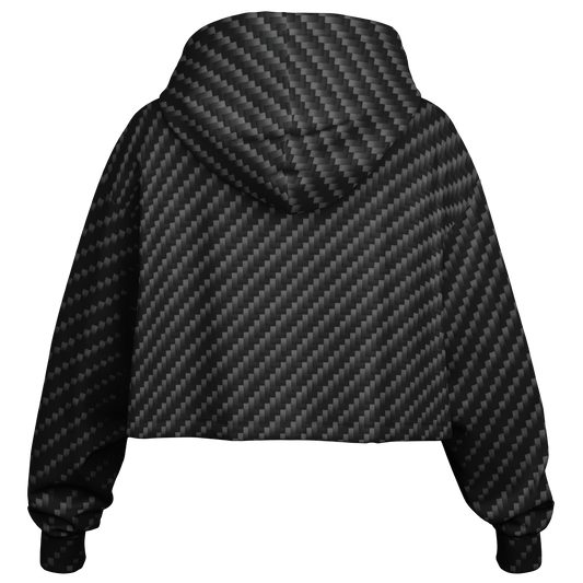 Stealth Carbon Cropped Hoodie - ARKIV3