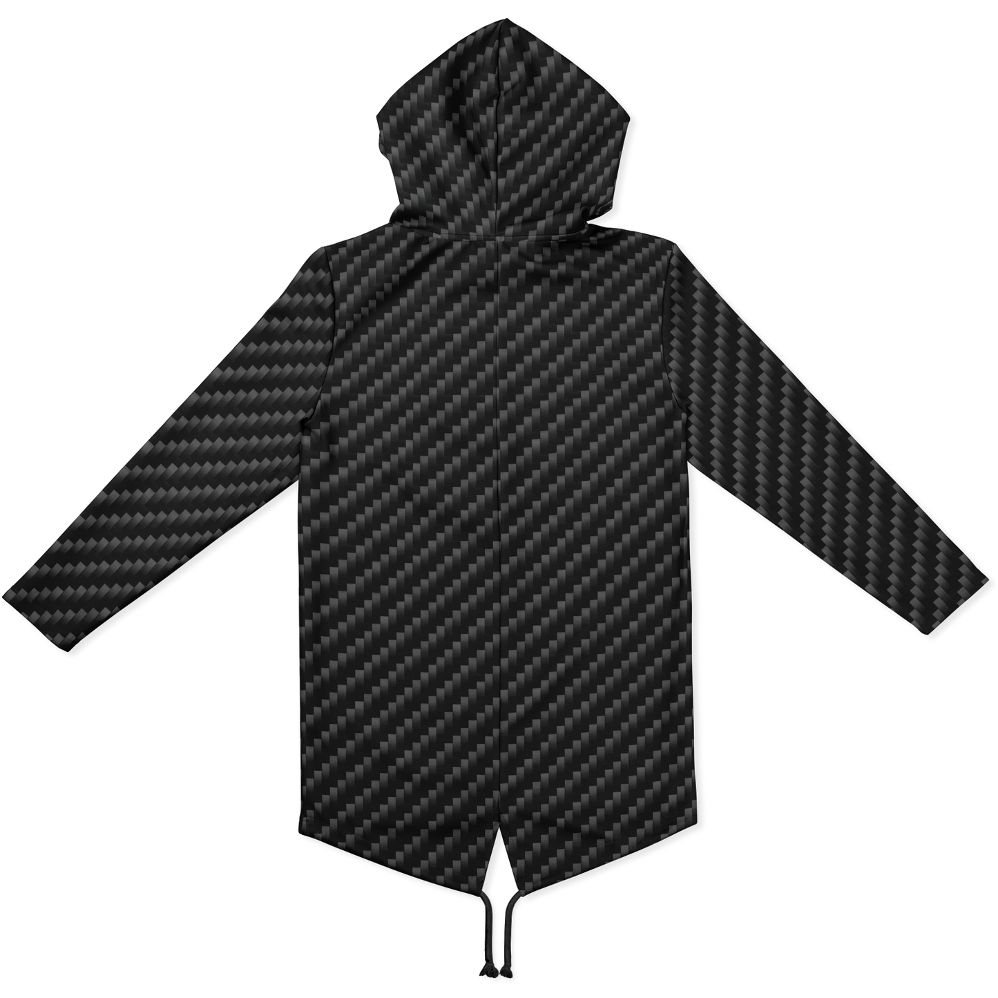 Stealth Carbon Heavy Longline Hoodie - ARKIV3