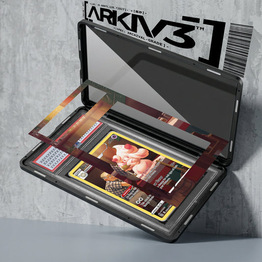 ARKIV3 PSA graded exploded mockup