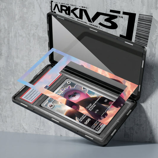 ARKIV3 PSA graded exploded mockup