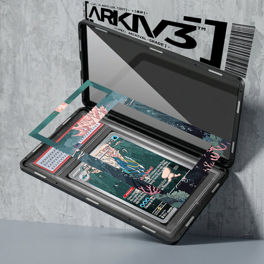 ARKIV3 PSA graded exploded mockup