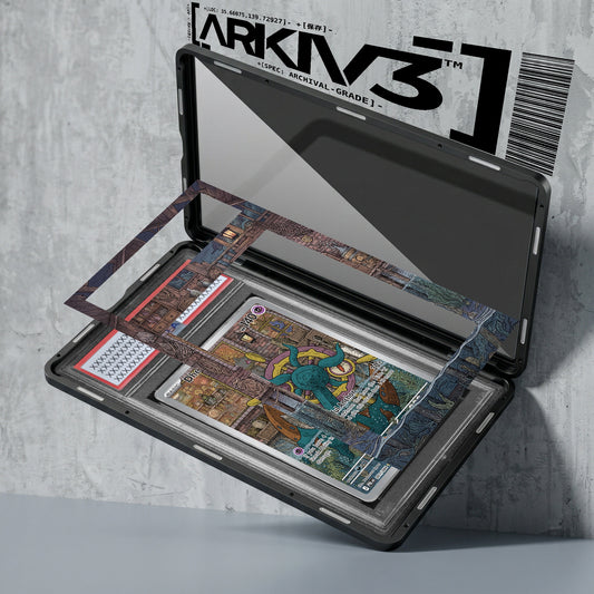 ARKIV3 PSA graded exploded mockup