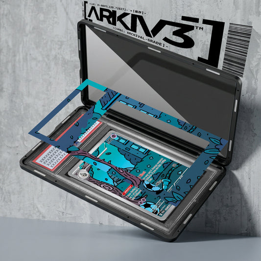 ARKIV3 PSA graded exploded mockup
