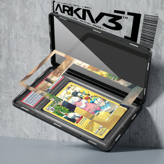ARKIV3 PSA graded exploded mockup