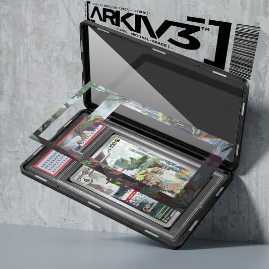 ARKIV3 PSA graded exploded mockup