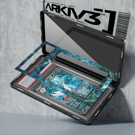 ARKIV3 PSA graded exploded mockup
