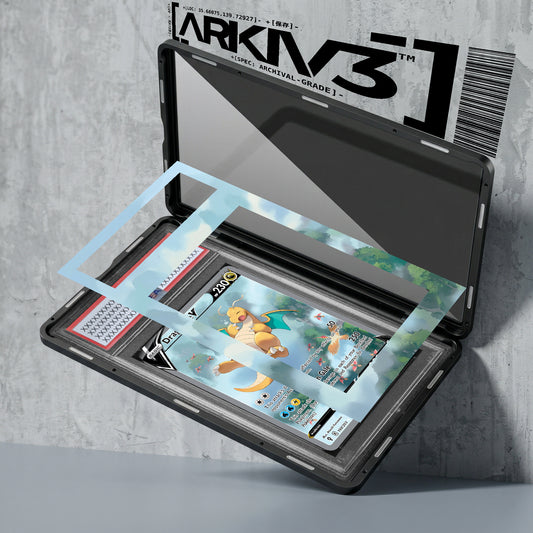 ARKIV3 PSA graded exploded mockup