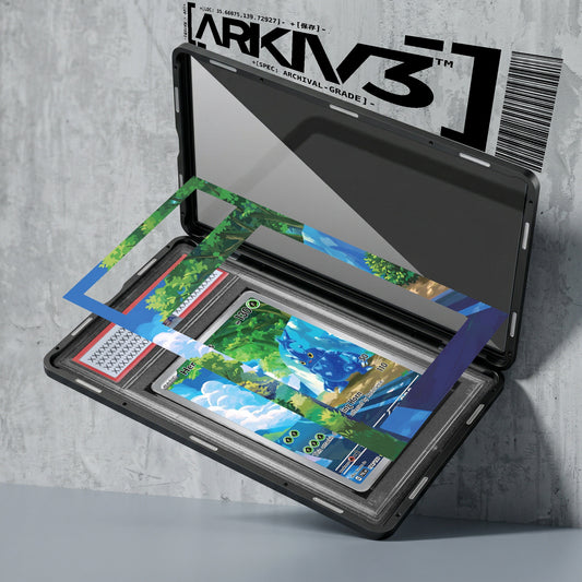 ARKIV3 PSA graded exploded mockup