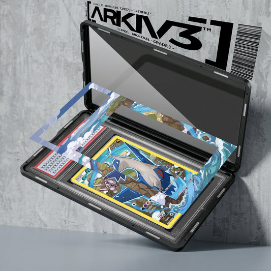 ARKIV3 PSA graded exploded mockup