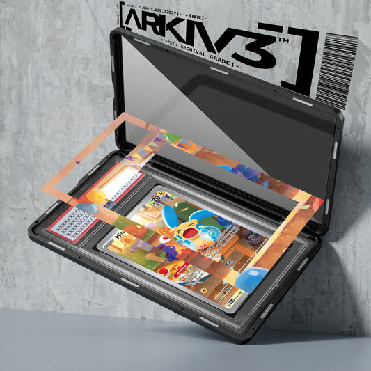 ARKIV3 PSA graded exploded mockup