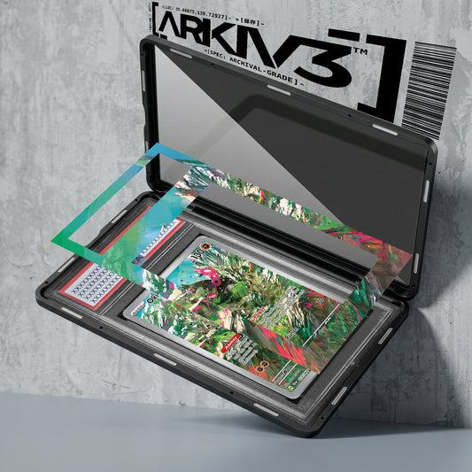 ARKIV3 PSA graded exploded mockup