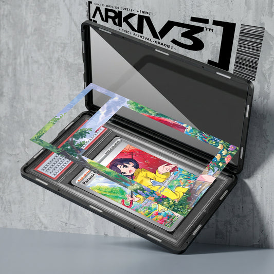 ARKIV3 PSA graded exploded mockup