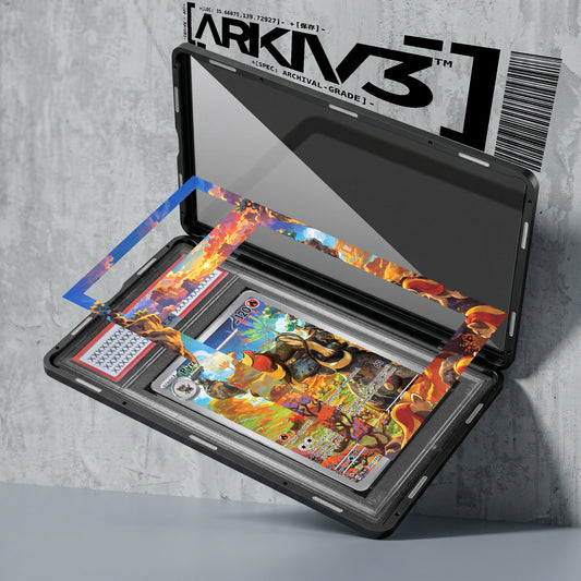 ARKIV3 PSA graded exploded mockup