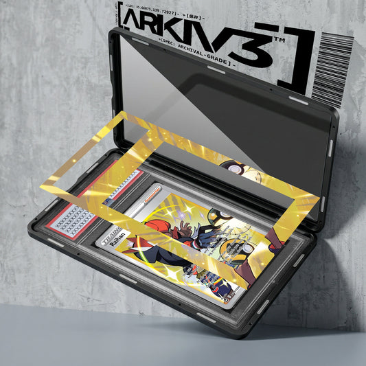 ARKIV3 PSA graded exploded mockup