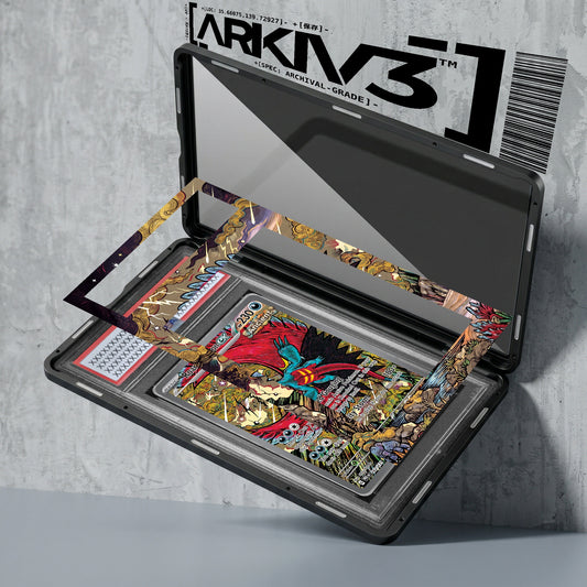 ARKIV3 PSA graded exploded mockup