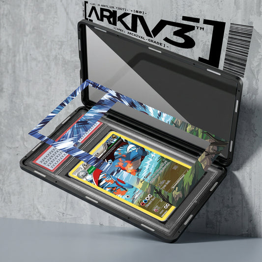 ARKIV3 PSA graded exploded mockup