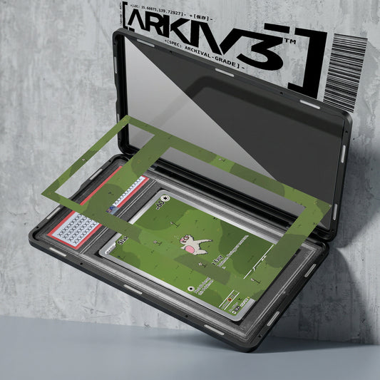 ARKIV3 PSA graded exploded mockup