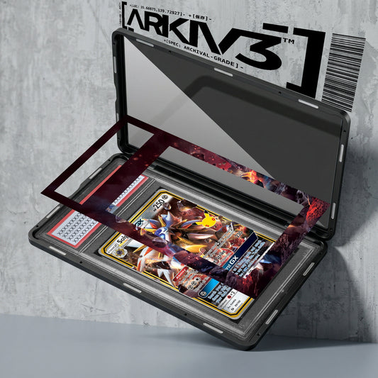 ARKIV3 PSA graded exploded mockup