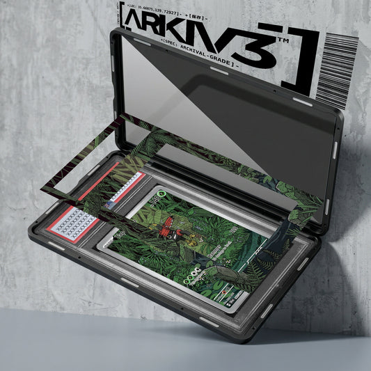 ARKIV3 PSA graded exploded mockup
