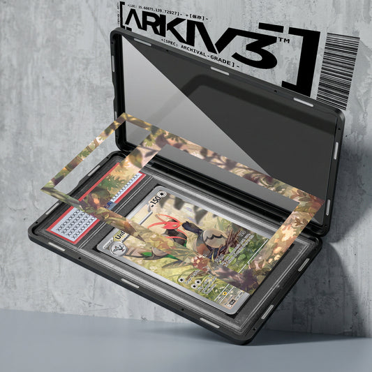 ARKIV3 PSA graded exploded mockup