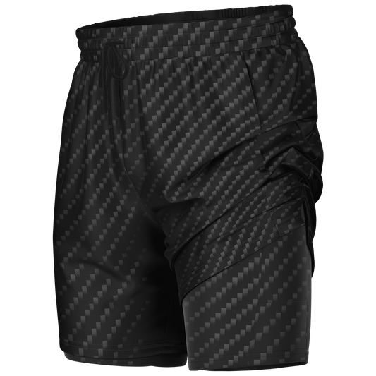 Stealth Carbon Men's 2-in-1 Shorts - ARKIV3