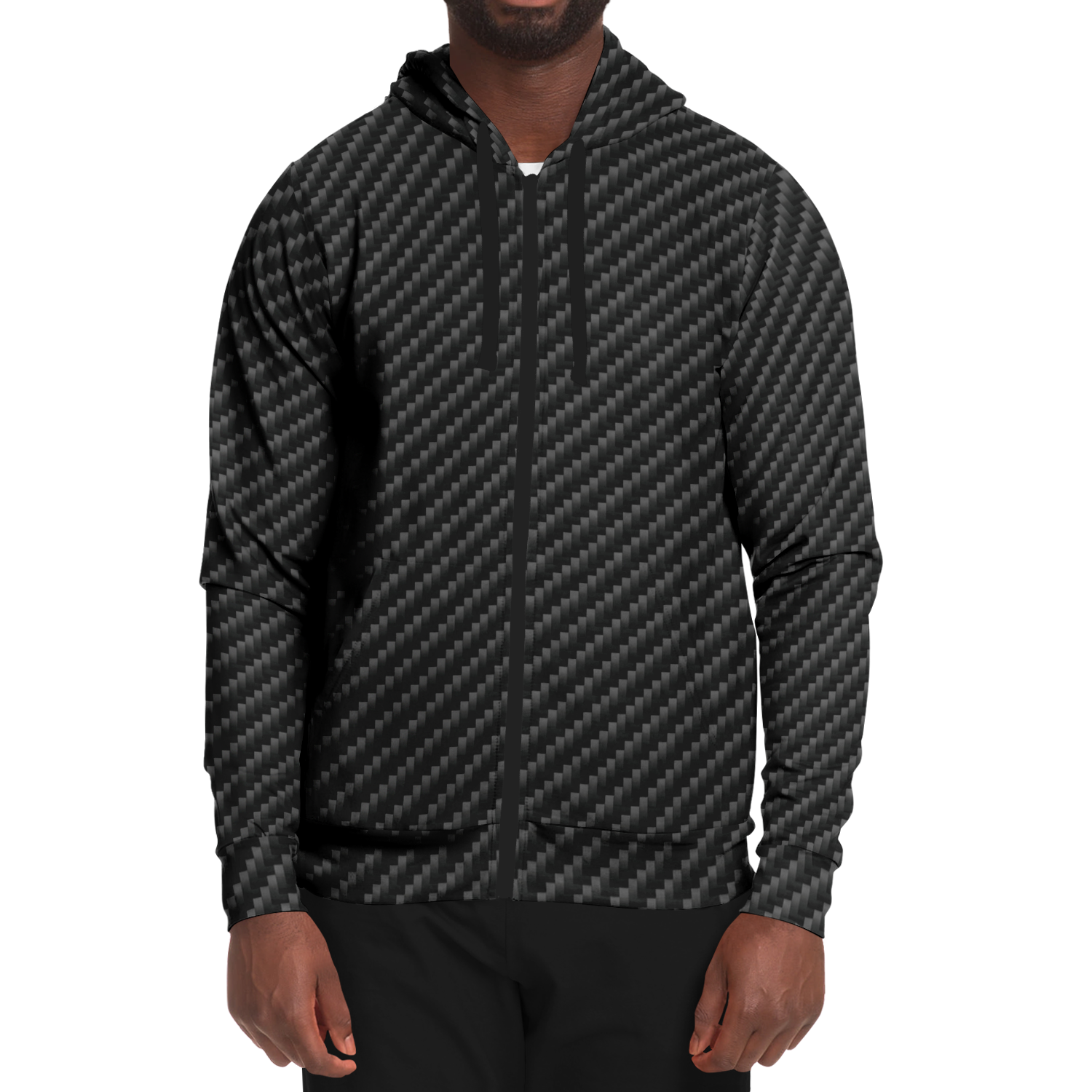 Stealth Carbon Zip Hoodie - ARKIV3