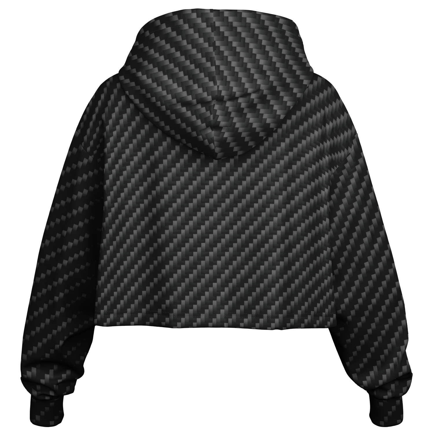 Stealth Carbon Cropped Hoodie - ARKIV3