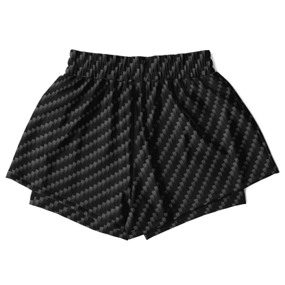 Stealth Carbon Women's 2-in-1 Shorts
