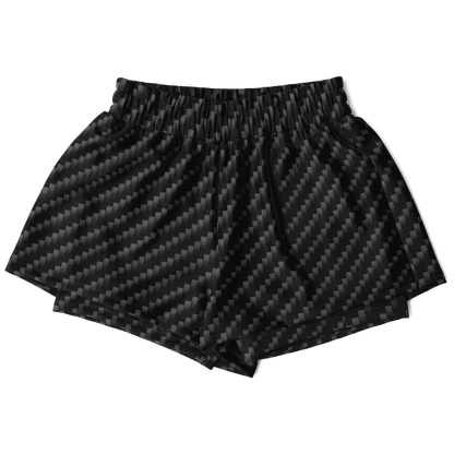 Stealth Carbon Women's 2-in-1 Shorts