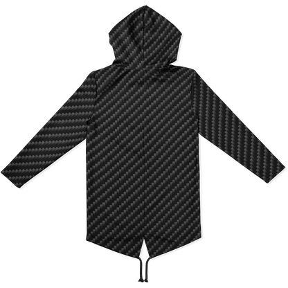 Stealth Carbon Heavy Longline Hoodie - ARKIV3