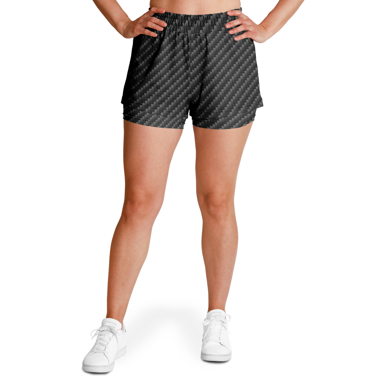 Stealth Carbon Women's 2-in-1 Shorts - ARKIV3