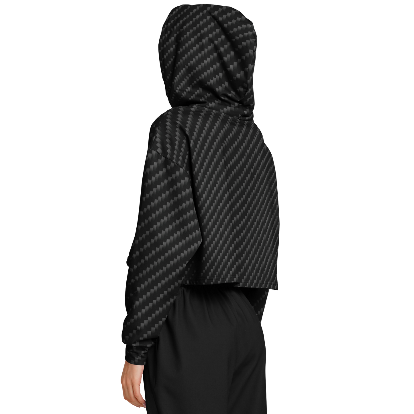 Stealth Carbon Cropped Hoodie - ARKIV3