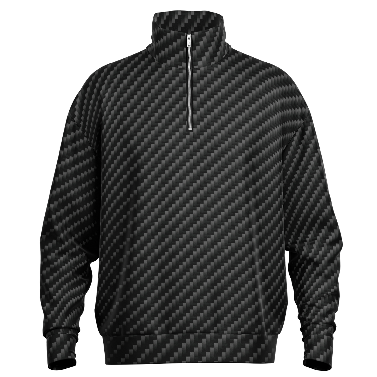 Stealth Carbon Heavy Quarter Zip Sweatshirt - ARKIV3