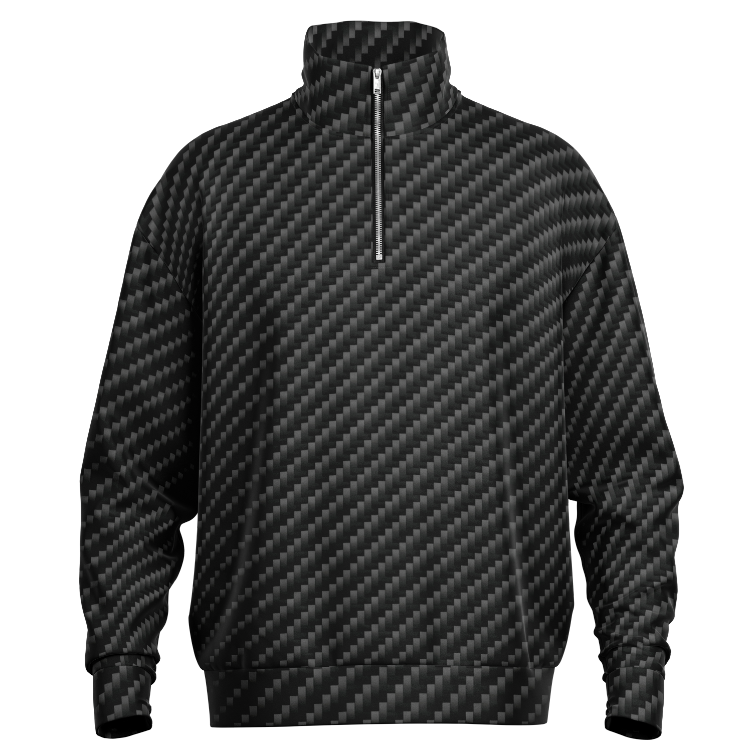 Stealth Carbon Heavy Quarter Zip Sweatshirt - ARKIV3