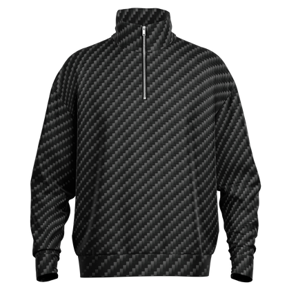 Stealth Carbon Heavy Quarter Zip Sweatshirt - ARKIV3