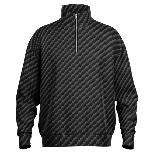 Stealth Carbon Heavy Quarter Zip Sweatshirt - ARKIV3