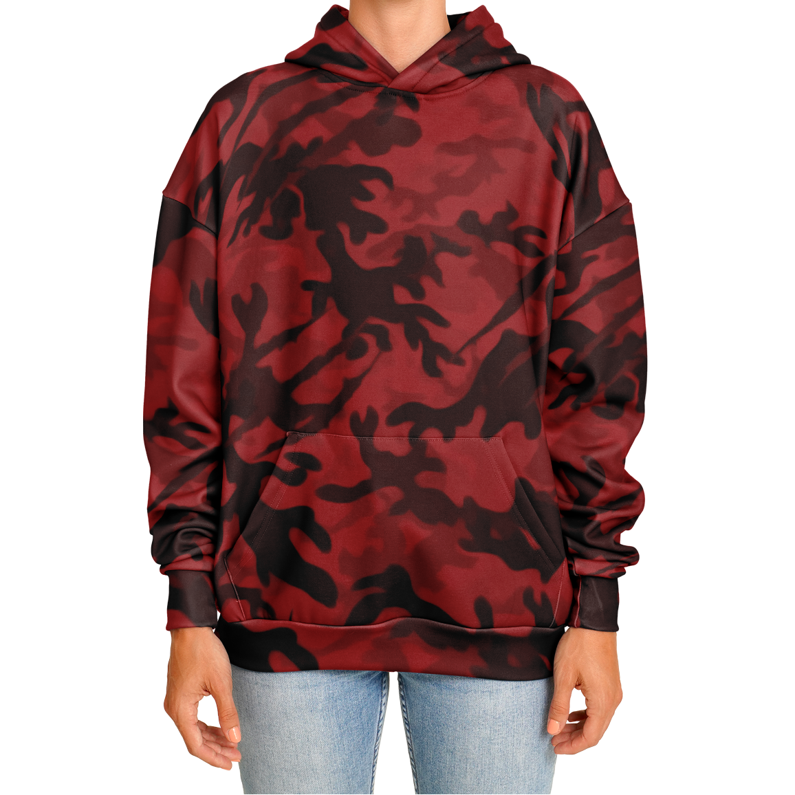 Red Tiger Camo Heavy Hoodie