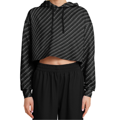 Stealth Carbon Cropped Hoodie - ARKIV3