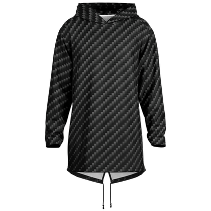 Stealth Carbon Heavy Longline Hoodie - ARKIV3