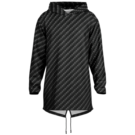 Stealth Carbon Heavy Longline Hoodie - ARKIV3