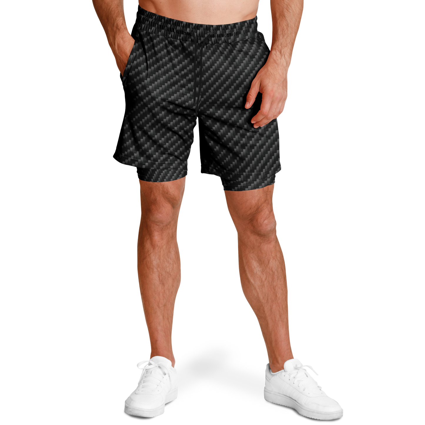 Stealth Carbon Men's 2-in-1 Shorts - ARKIV3