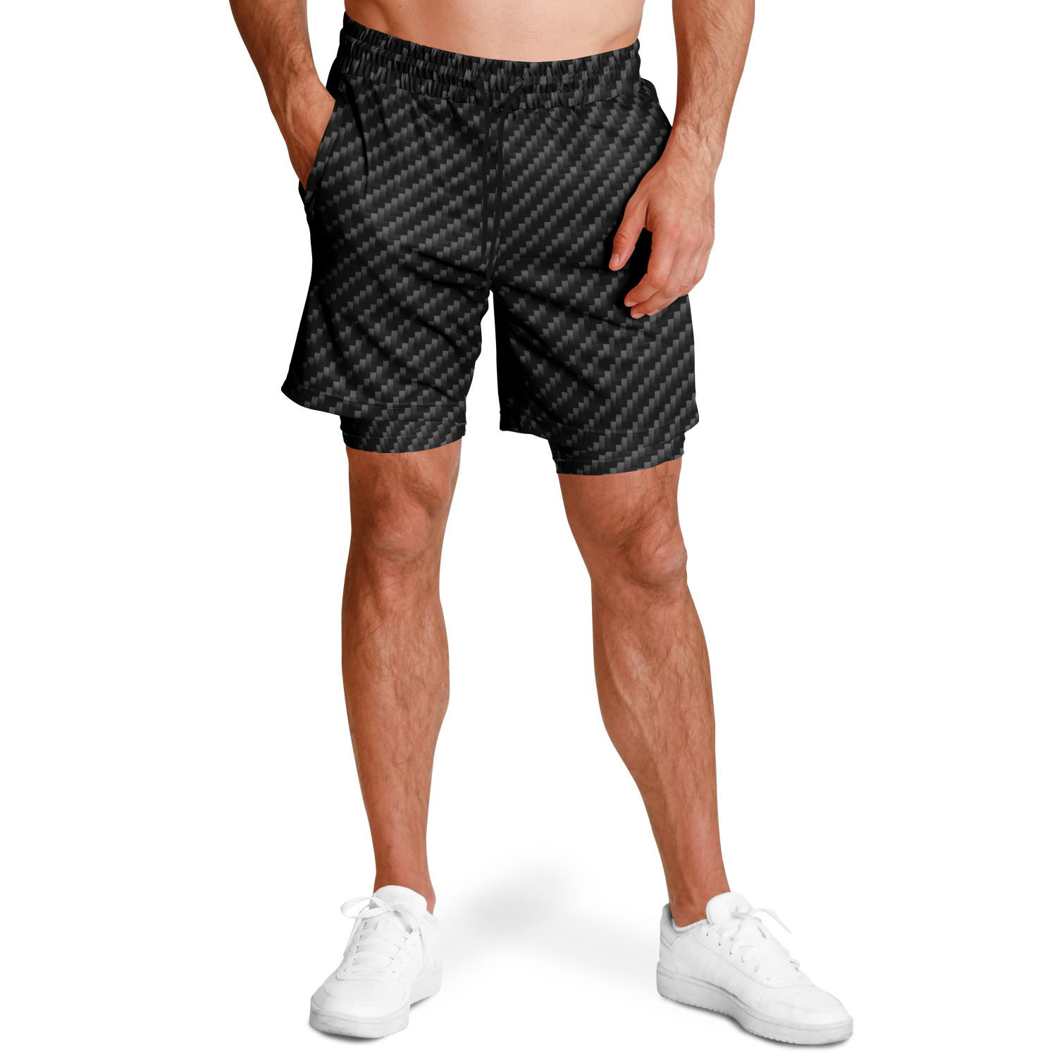 Stealth Carbon Men's 2-in-1 Shorts - ARKIV3