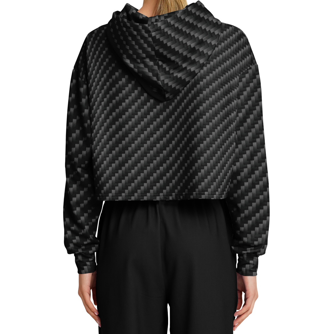 Stealth Carbon Cropped Hoodie - ARKIV3