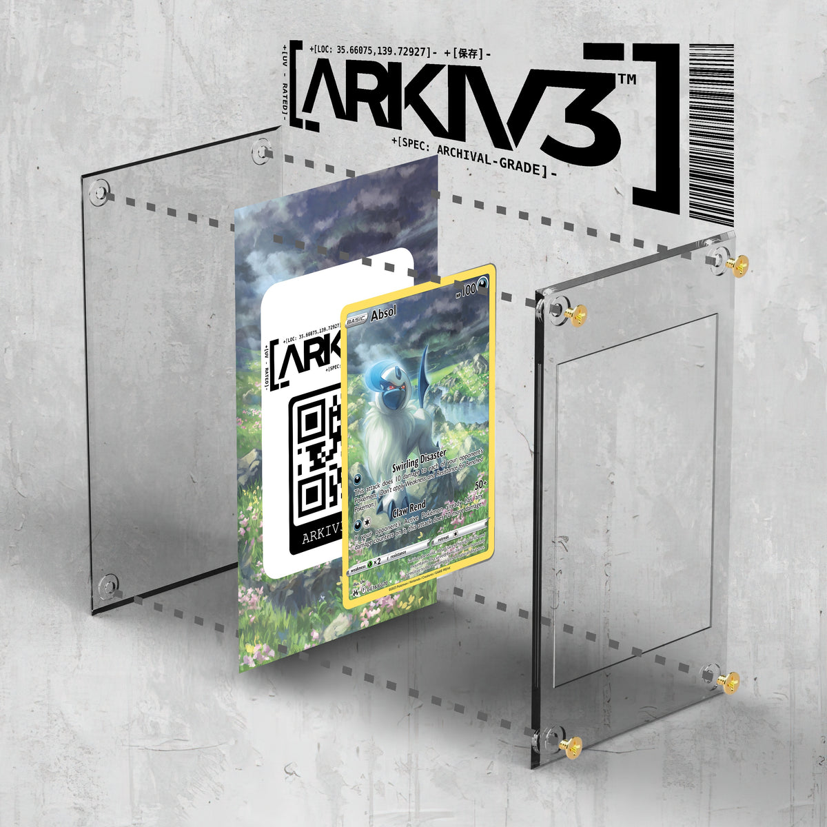[UNIT: GG16/70] // Absol Extended Art Display Case - Raw