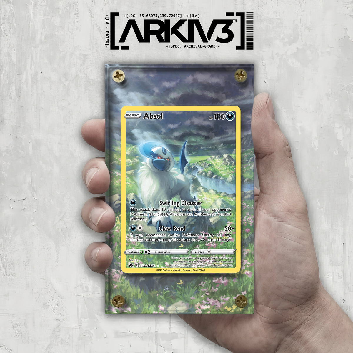 [UNIT: GG16/70] // Absol Extended Art Display Case - Raw