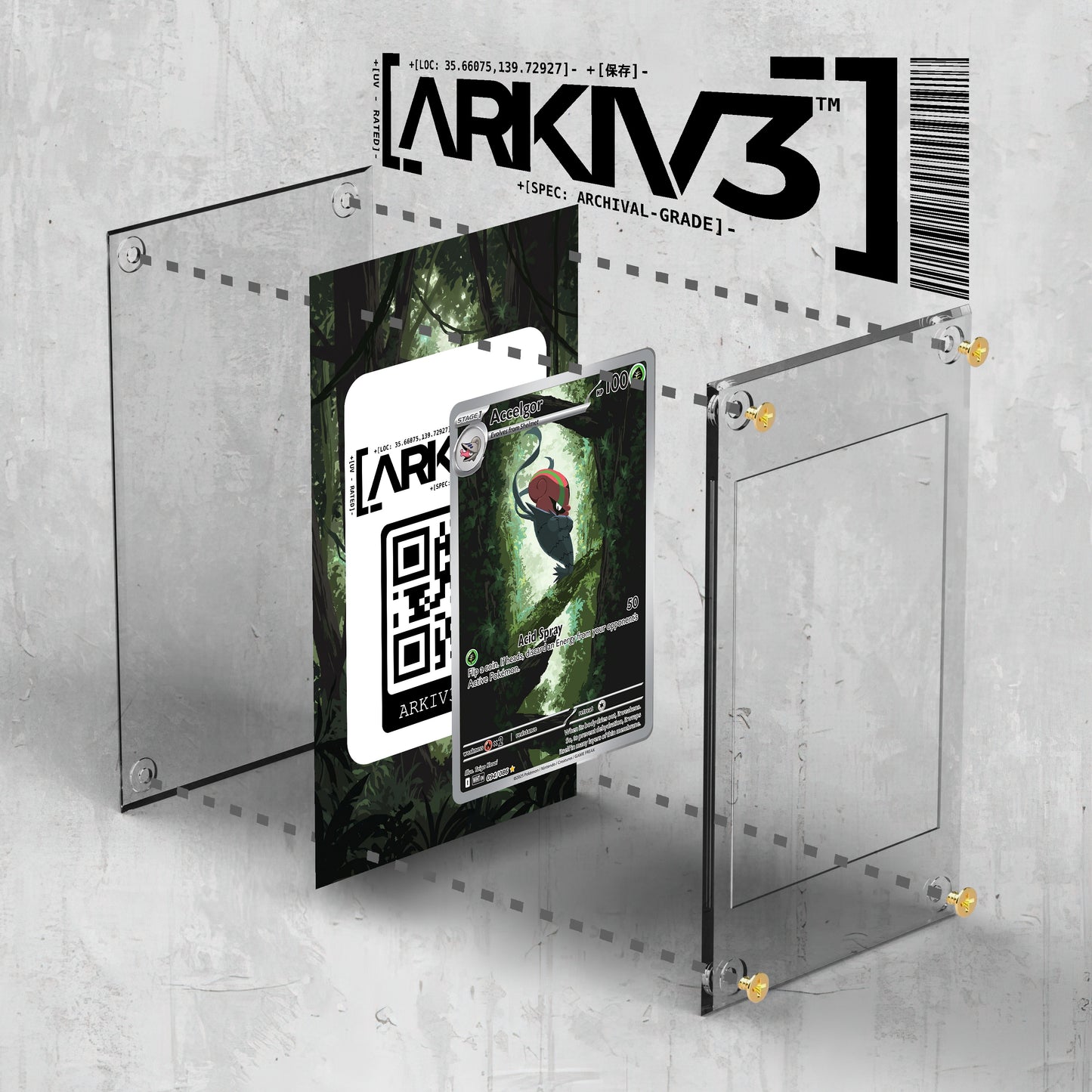 [UNIT: 94/86] // Accelgor Extended Art Display Case - Raw
