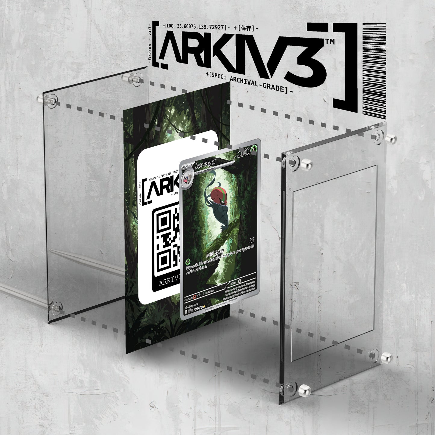 [UNIT: 94/86] // Accelgor Extended Art Display Case - Raw