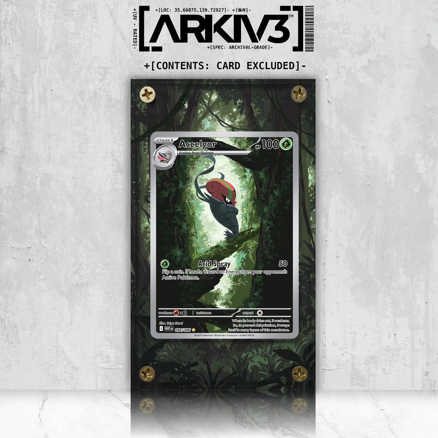[UNIT: 94/86] // Accelgor Extended Art Display Case - Raw
