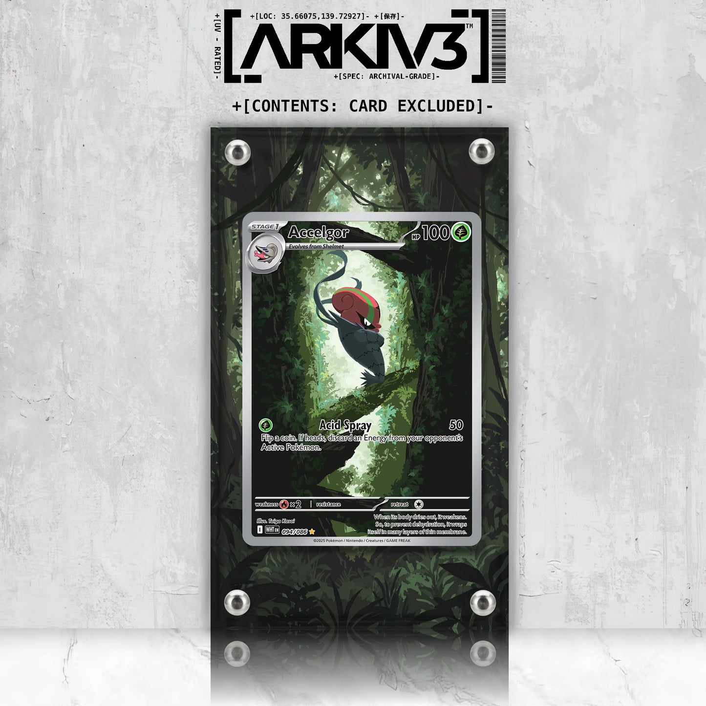[UNIT: 94/86] // Accelgor Extended Art Display Case - Raw