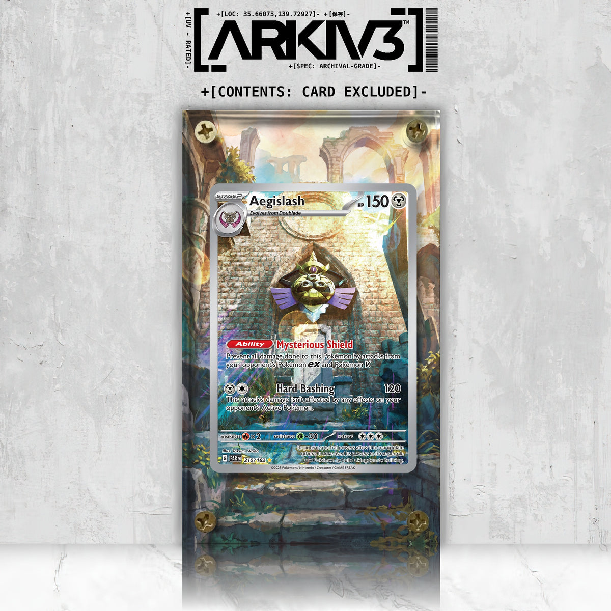 [UNIT: 210/182] // Aegislash Extended Art Display Case - Raw